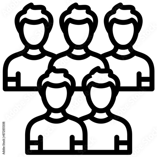 Group Member vector icon illustration of Vacation Planning iconset.