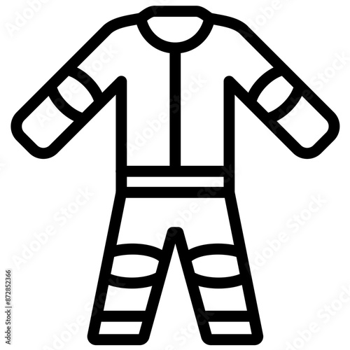 Coveralls vector icon illustration of Home Improvements iconset.