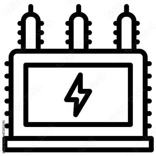 Transformer vector icon illustration of School iconset.