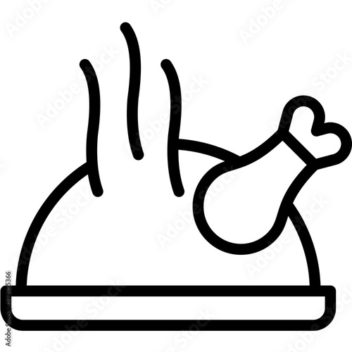 Turkey vector icon illustration of Party and Celebration iconset.