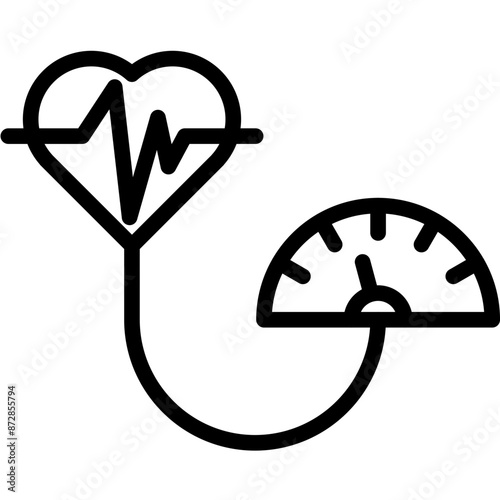 Blood Pressure vector icon illustration of Pharmacy iconset.