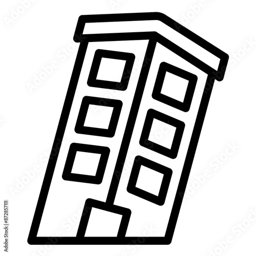 Leaning Tower vector icon illustration of Italy iconset.