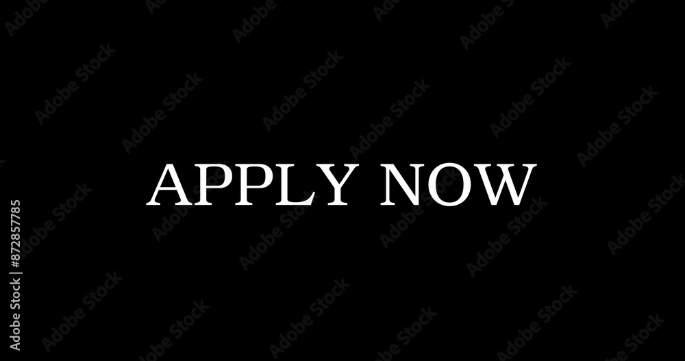 Apply now golden oppurtunity text animation in black. Shiny new job application hiring now information advertisement internet job label. Candidate announcement requirement corporate employee tag. Apply now golden oppurtunity text animation in black. Shiny new job application hiring now information advertisement internet job label. Candidate announcement requirement corporate employee tag.