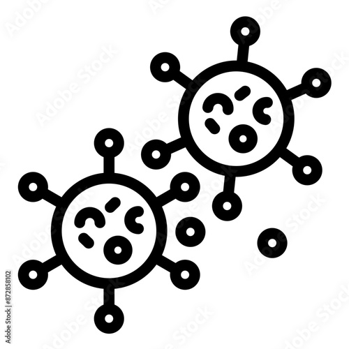Virus Cell vector icon illustration of Infectious Diseases iconset.