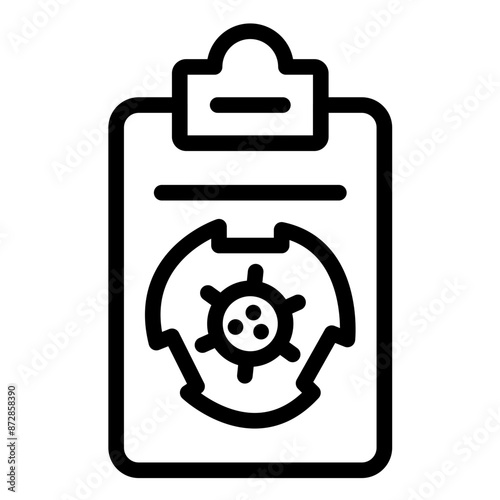 Disease Surveillance vector icon illustration of Infectious Diseases iconset.