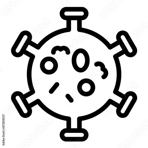 Cancer Cells vector icon illustration of Chemotherapy iconset.