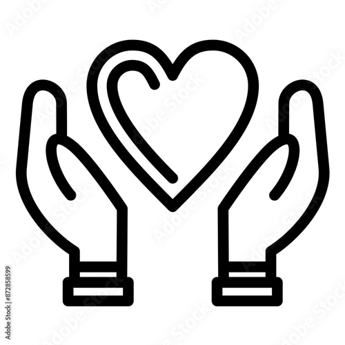 Hopeful Heart vector icon illustration of Chemotherapy iconset.