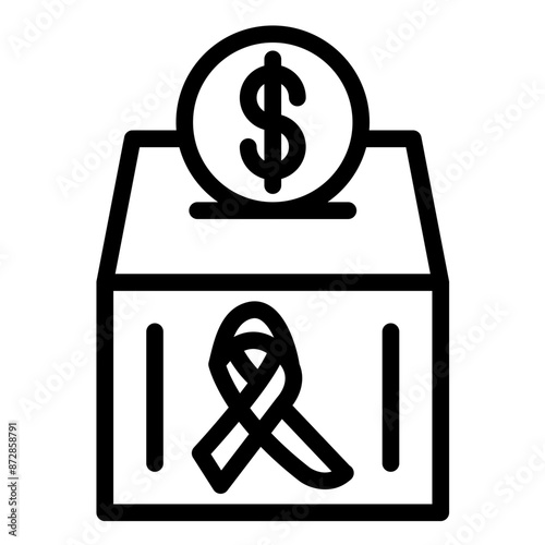 Cancer Charity vector icon illustration of Chemotherapy iconset.