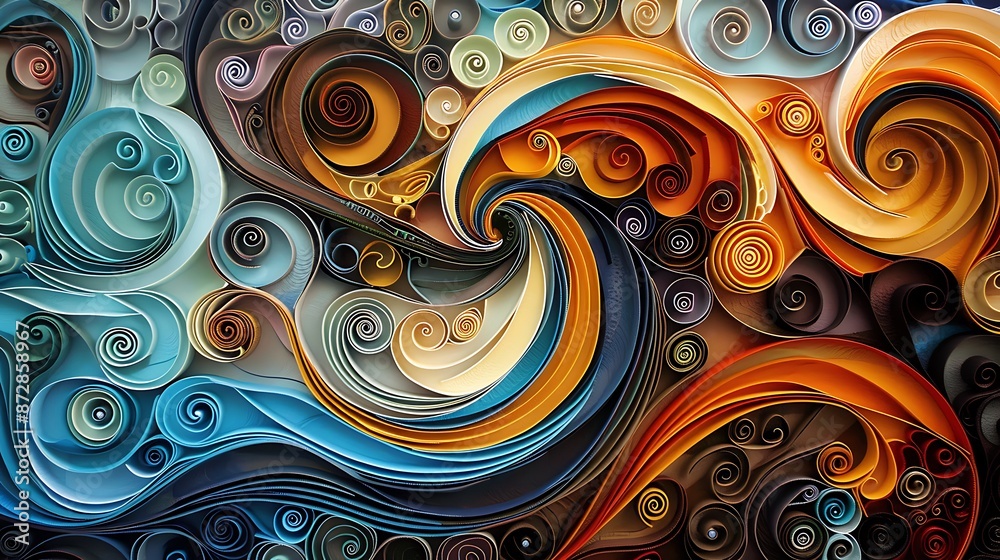 Color In Motion. Liquid Screen series. Image of vibrant flow of hues and gradients in conceptual relevance to art, design and technology Color In Motion. Liquid Screen series. Image of vibrant flow of hues and gradients in conceptual relevance to art, design and technology