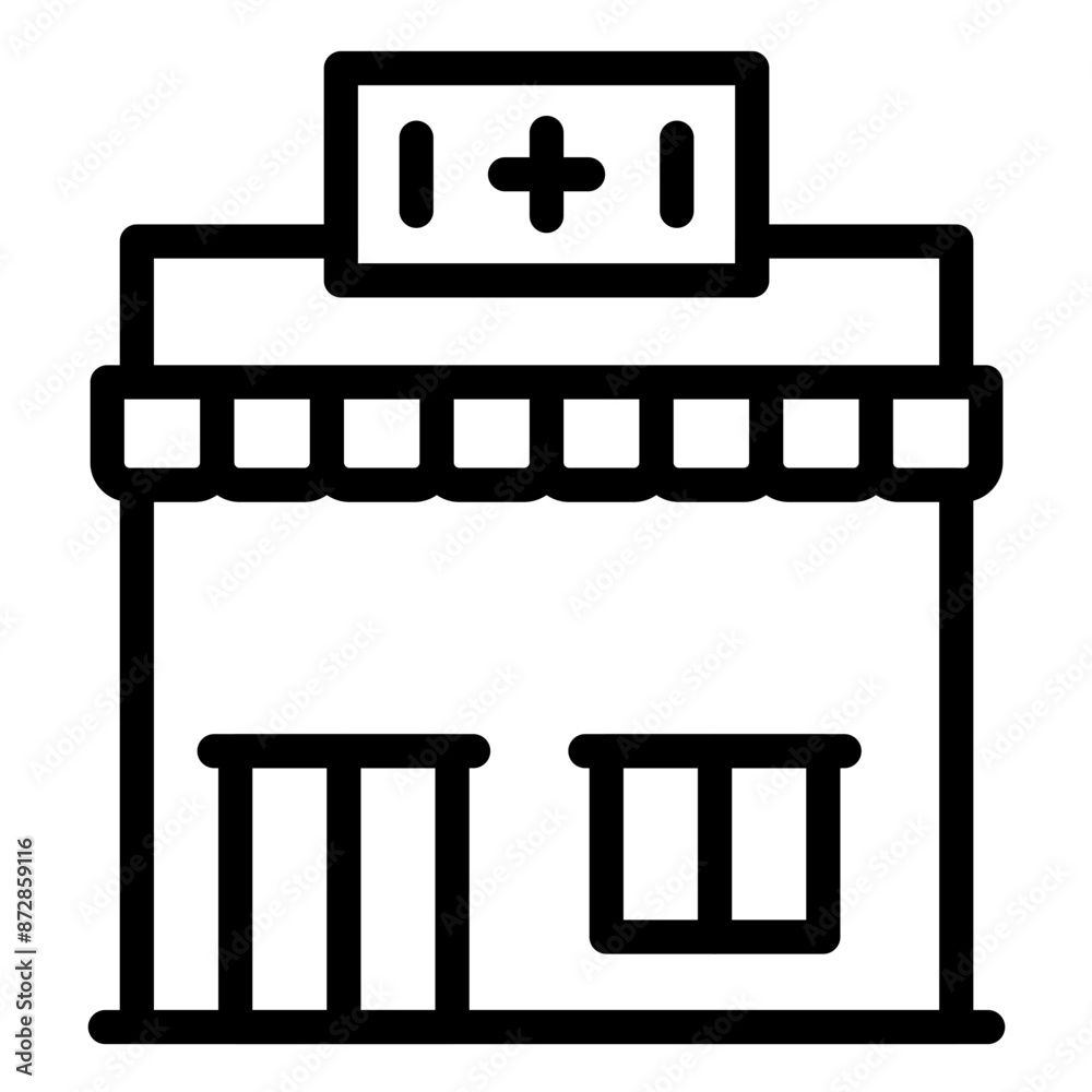 Fototapeta premium Pharmacy vector icon illustration of Lab iconset.