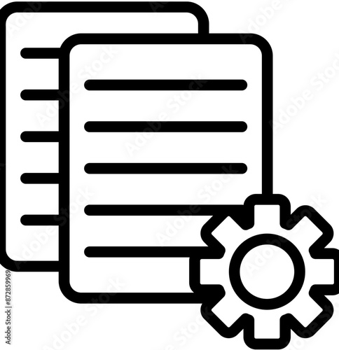 Data Management vector icon illustration of Business Analytics iconset.
