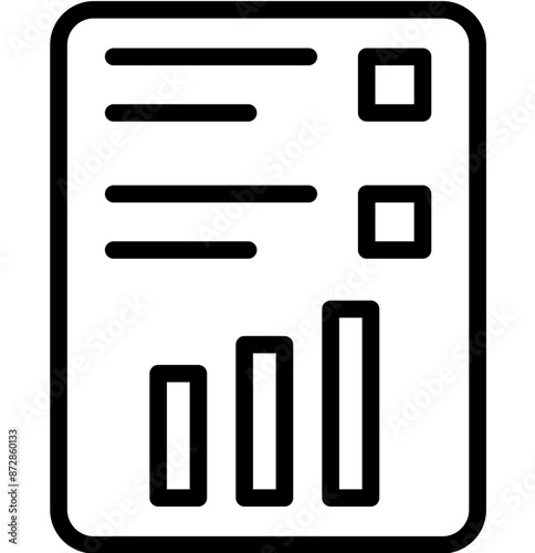 Reporting vector icon illustration of Business Analytics iconset.