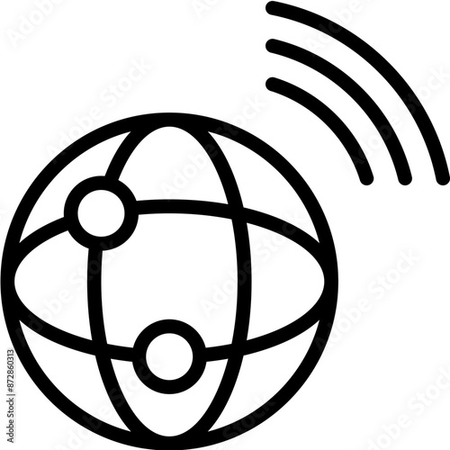 Network Coverage vector icon illustration of Networking iconset.