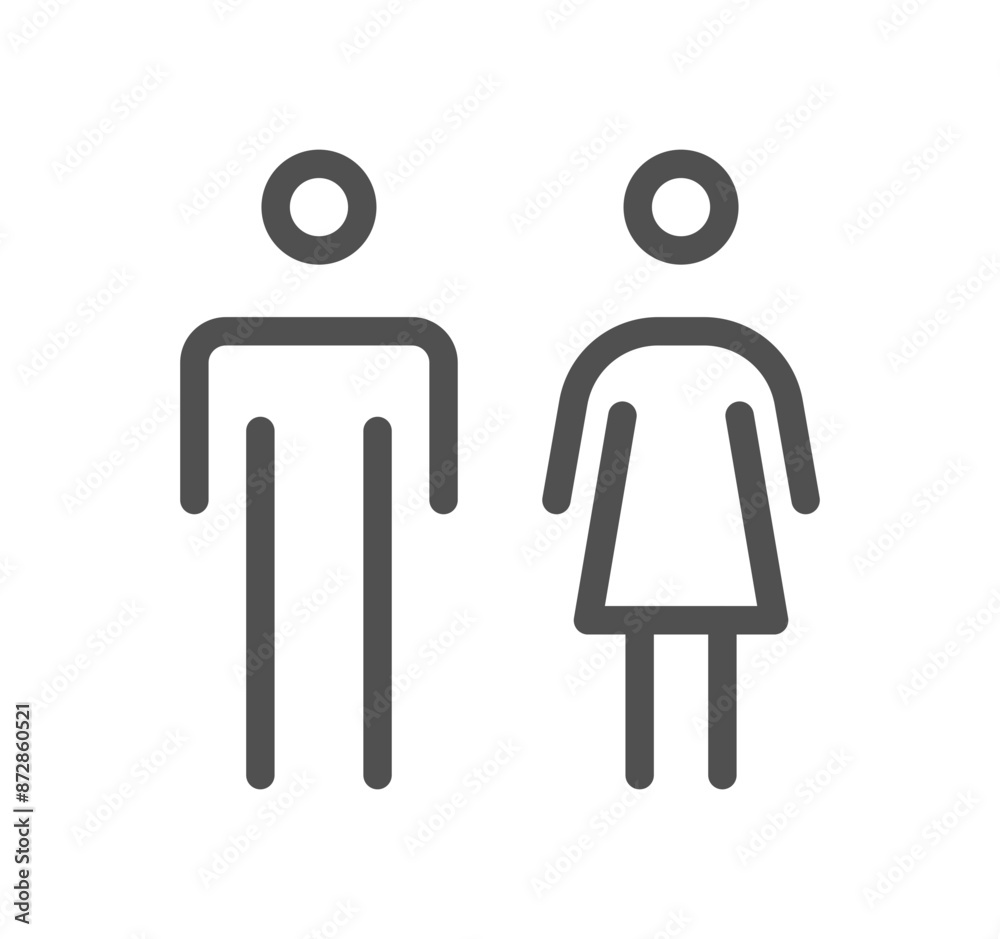 Gender related icon outline and linear vector.
Gender related icon outline and linear vector.