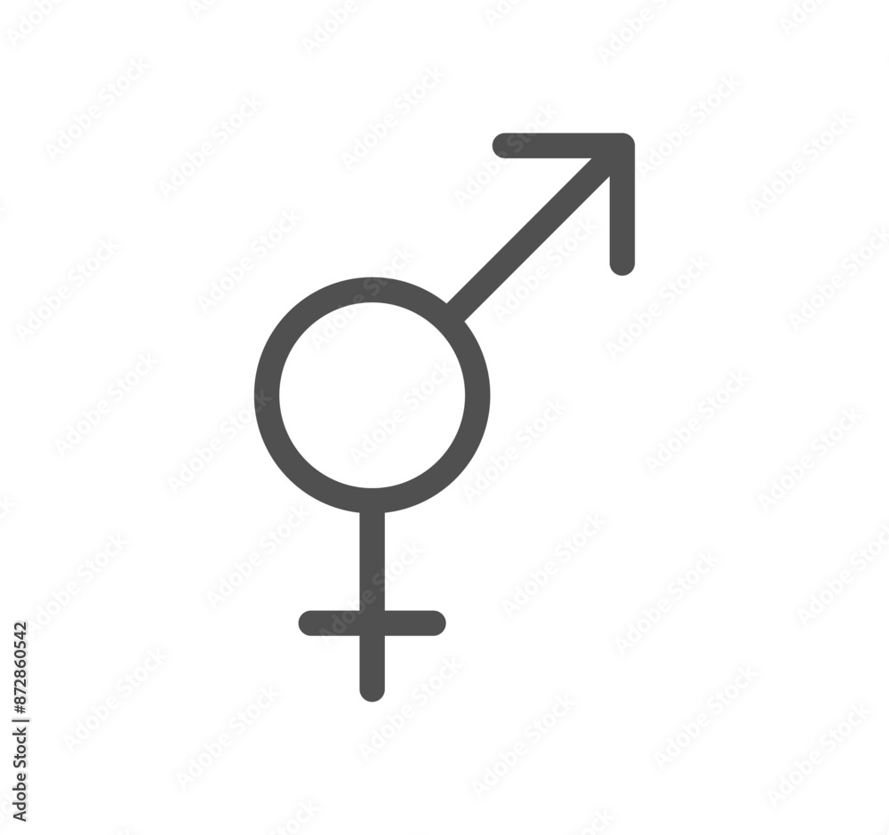 Gender related icon outline and linear vector.
Gender related icon outline and linear vector.