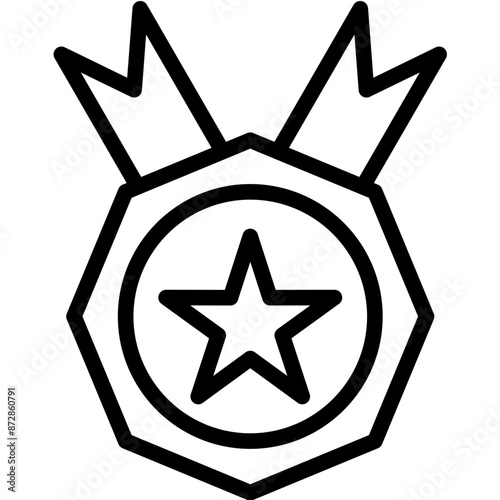 Excellence vector icon illustration of Leadership iconset.
