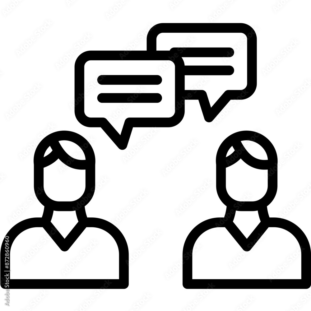 Communication vector icon illustration of Leadership iconset. Communication vector icon illustration of Leadership iconset.