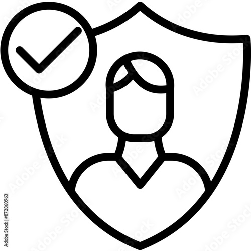 Authenticity vector icon illustration of Leadership iconset.