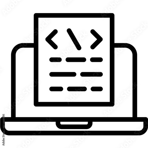 Test Script vector icon illustration of Quality Assurance iconset.