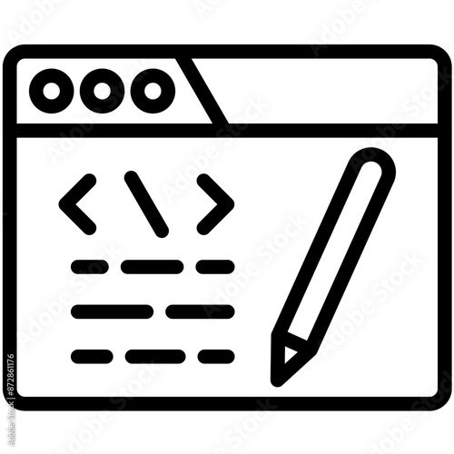 Test Case Design vector icon illustration of Quality Assurance iconset.