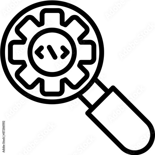 Exploratory Testing vector icon illustration of Quality Assurance iconset.