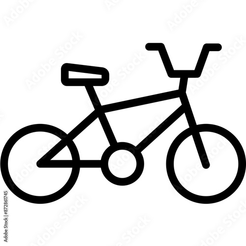 Bmx Bike vector icon illustration of Outdoor Fun iconset.