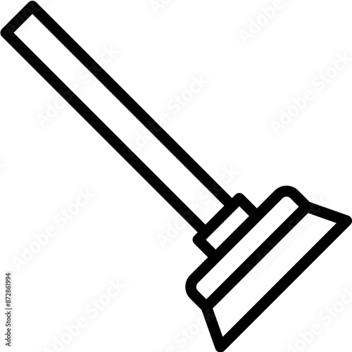Mopping vector icon illustration of Cleaning and Dusting iconset.