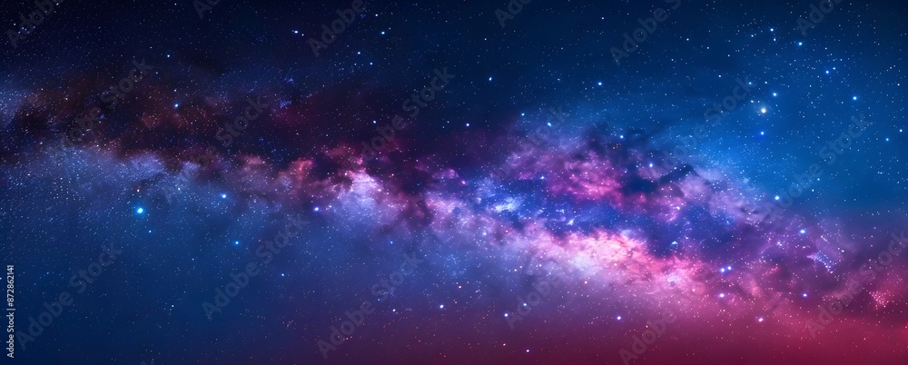 Milky Way Galaxy Night Sky with Stars Milky Way Galaxy Night Sky with Stars