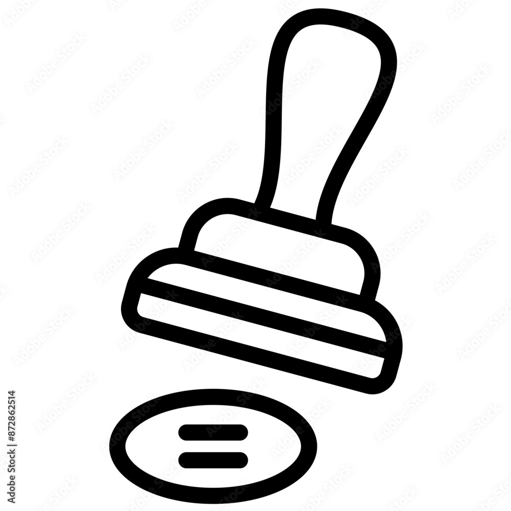 Obraz premium Stamp vector icon illustration of Law & Legislation iconset.