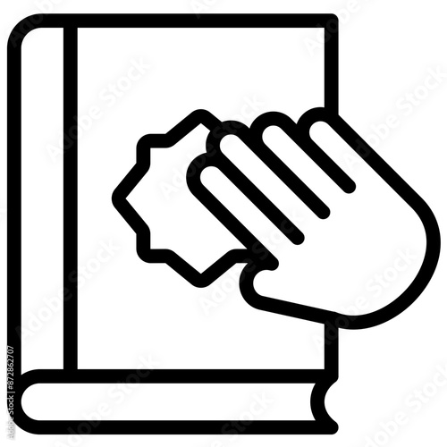 Oath vector icon illustration of Law & Legislation iconset.