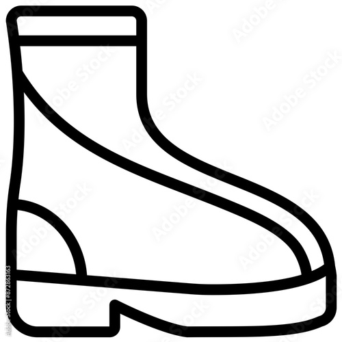 Rubber Boots vector icon illustration of Fishing iconset.