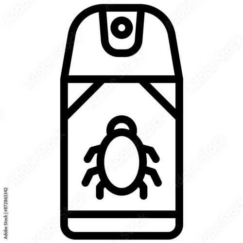 Insect Repellent vector icon illustration of Fishing iconset.