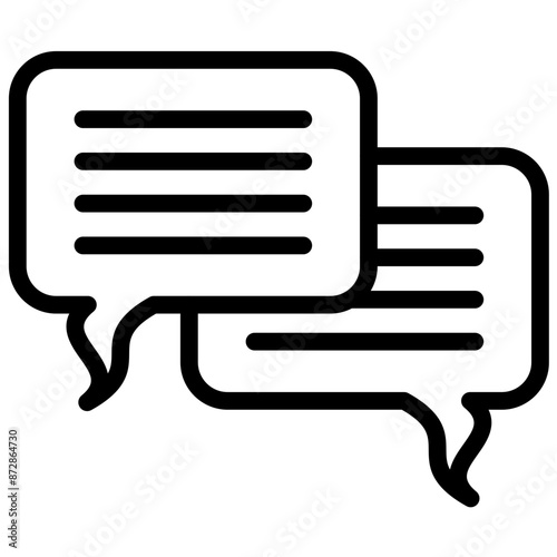 Comment vector icon illustration of Business Training iconset.