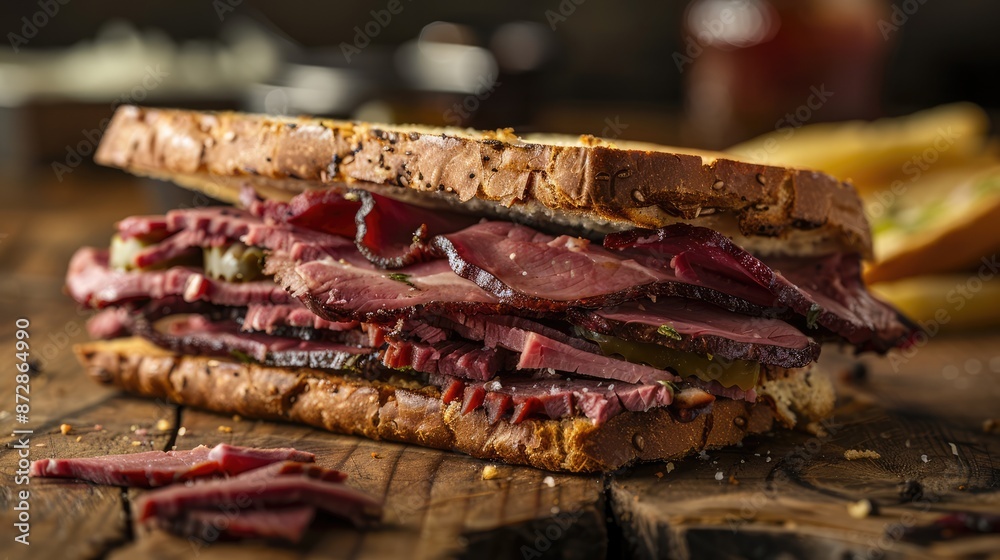 Savory Pastrami Sandwich Savory Pastrami Sandwich