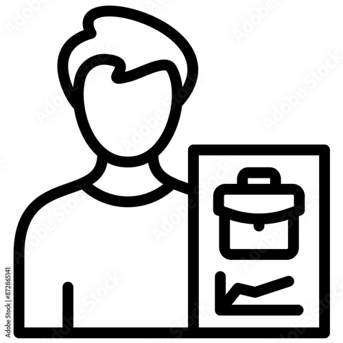 Occupation vector icon illustration of Gig Economy iconset.