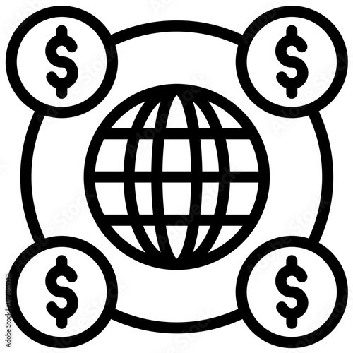 Network Economy vector icon illustration of Gig Economy iconset.