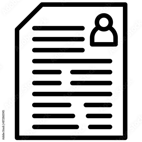 Job Application vector icon illustration of Gig Economy iconset.