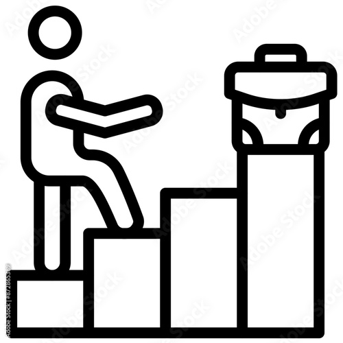 Career vector icon illustration of Gig Economy iconset.