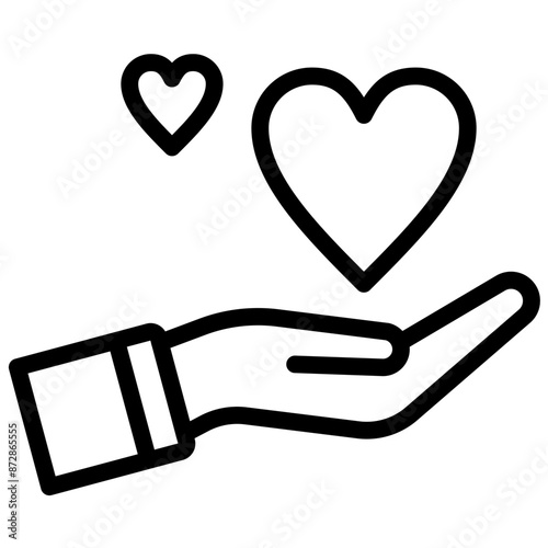 Respect vector icon illustration of Generation Gap iconset.