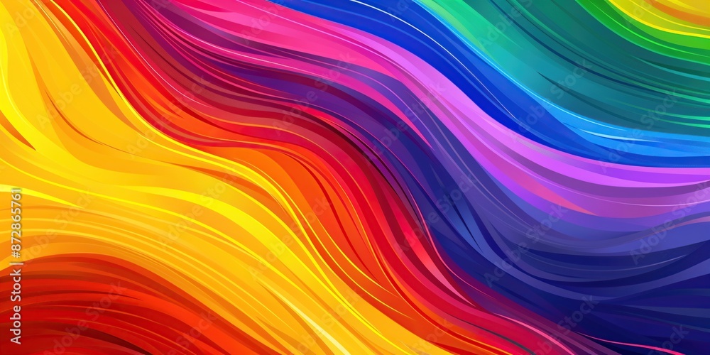 Obraz premium LGBT rainbow flag. Gay and homosexual concept. Abstract pride background banner. Generative Ai