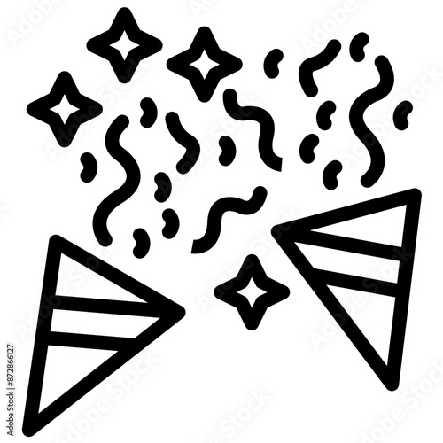 Party vector icon illustration of Award Events iconset.