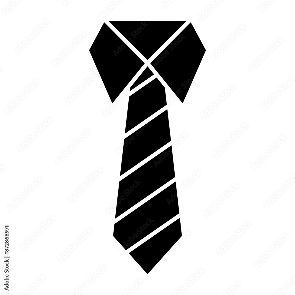 Necktie Black icon. Necktie Black icon.
