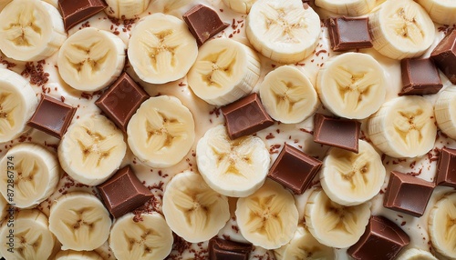 Chocolate Banana Dessert with Fresh Slices