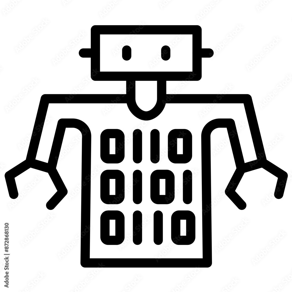 Coding vector icon illustration of Robotics iconset. Coding vector icon illustration of Robotics iconset.