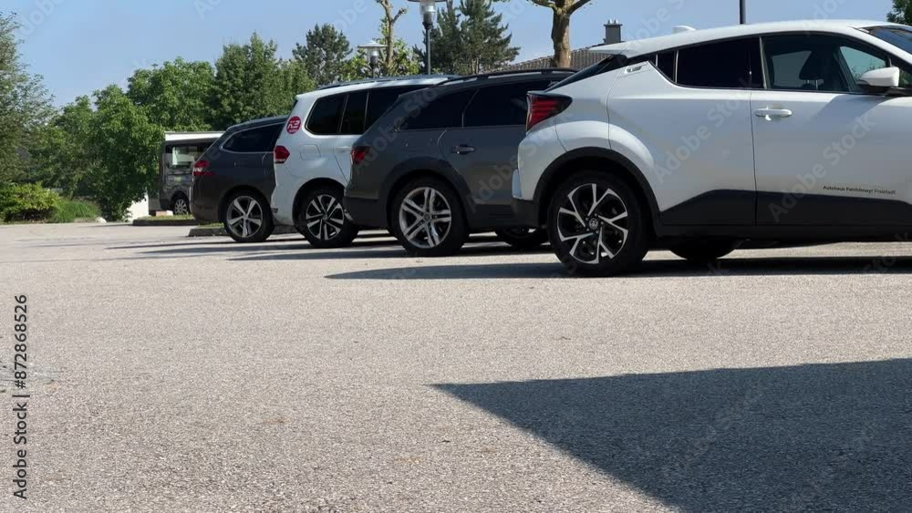 cars parking on parking lot cars parking on parking lot