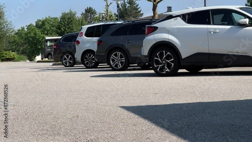 cars parking on parking lot