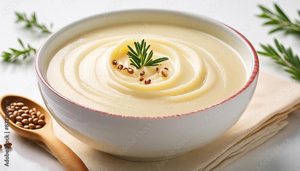 Creamy Garlic Mashed Potatoes with Garnish Creamy Garlic Mashed Potatoes with Garnish