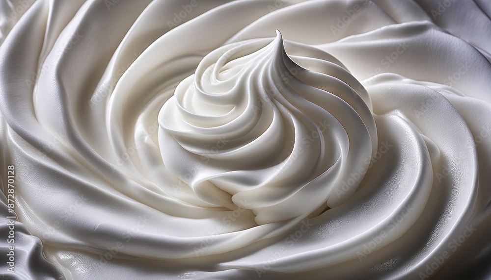 Luxurious Swirls of Fresh Whipped Cream