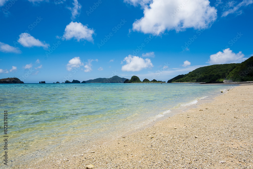 Obraz premium 座間味島阿真ビーチ、沖縄慶良間諸島