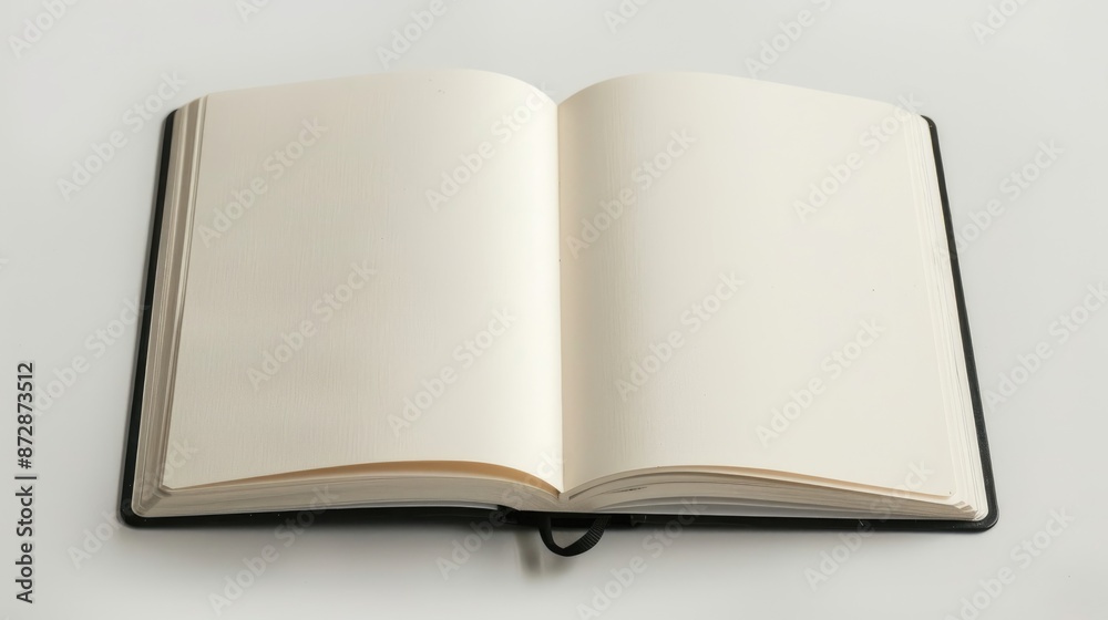 New notebook in a white studio setting New notebook in a white studio setting